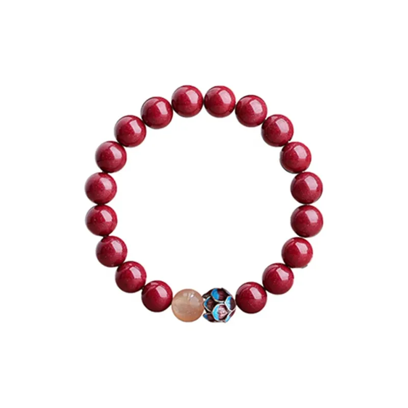 Moon Jewelry Reconstructed Cinnabar Bracelets Women's-0