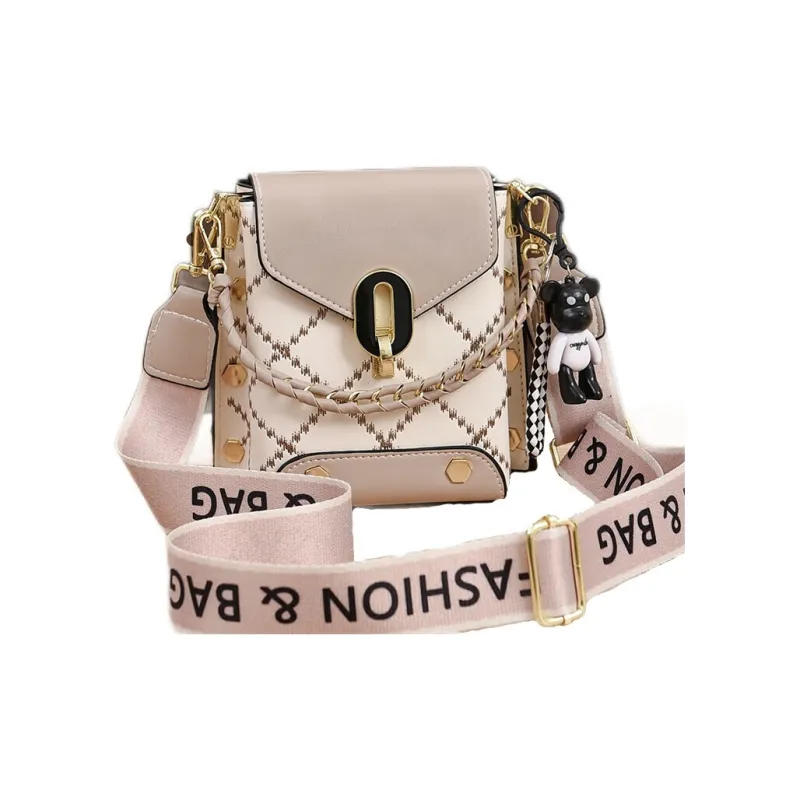 Weymond PU Shoulder Bag Crossbody Bag With Cell Phone Pouch Regular Women's Black/White/Green/Pink/Khaki-12