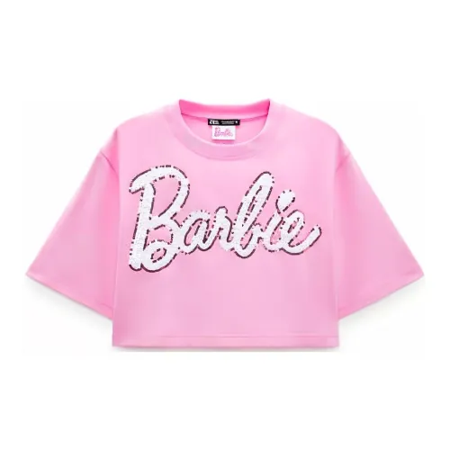 Barbie ZARA X Barbie Co-brand T-Shirts Women's Pink