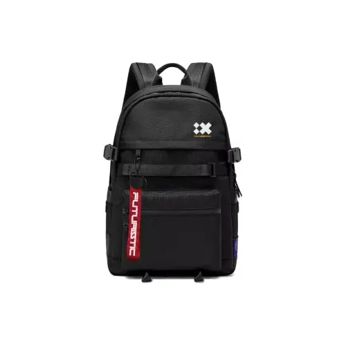 ElevethSign Polyester Backpack Large Size Unisex Future X - Black