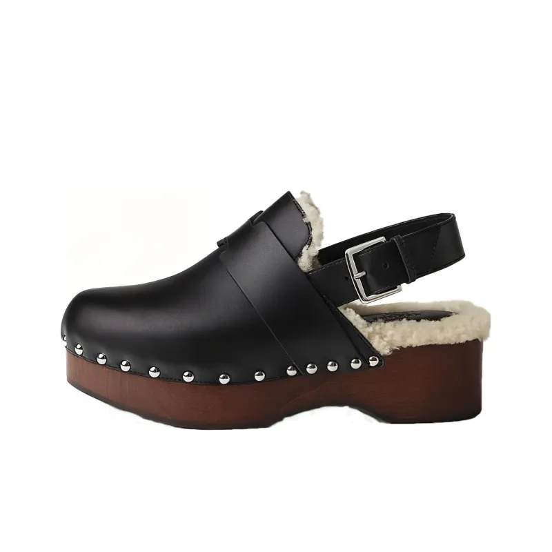 HERMES Hermione Casual Single Shoes Women's Black-0
