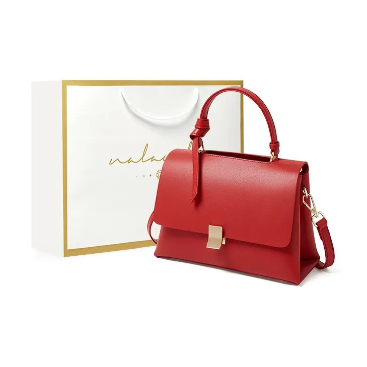 Narandu Cow Leather Crossbody Bag, Handbag, Shoulder Bag Medium Size Women's Ecru & Coffee-50