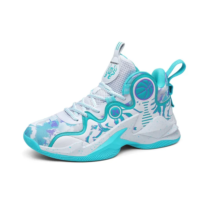 BANGNEY Anti-Slip Wear-Resistant Breathable Coverage Balance Lightweight High-Top Basketball Shoes Unisex-11