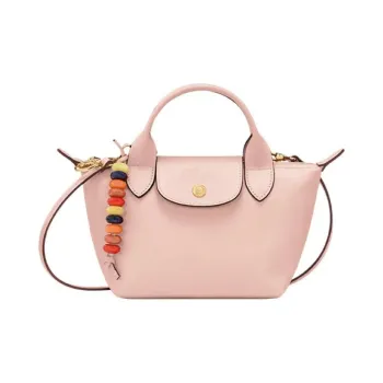 LONGCHAMP Le Pliage Xtra Cow Leather Portable Crossbody Bag, Shoulder Bag Unisex Pink