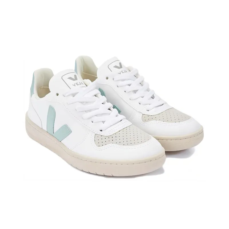 VEJA V 10 Lace Up 'White Matcha Grey'-2