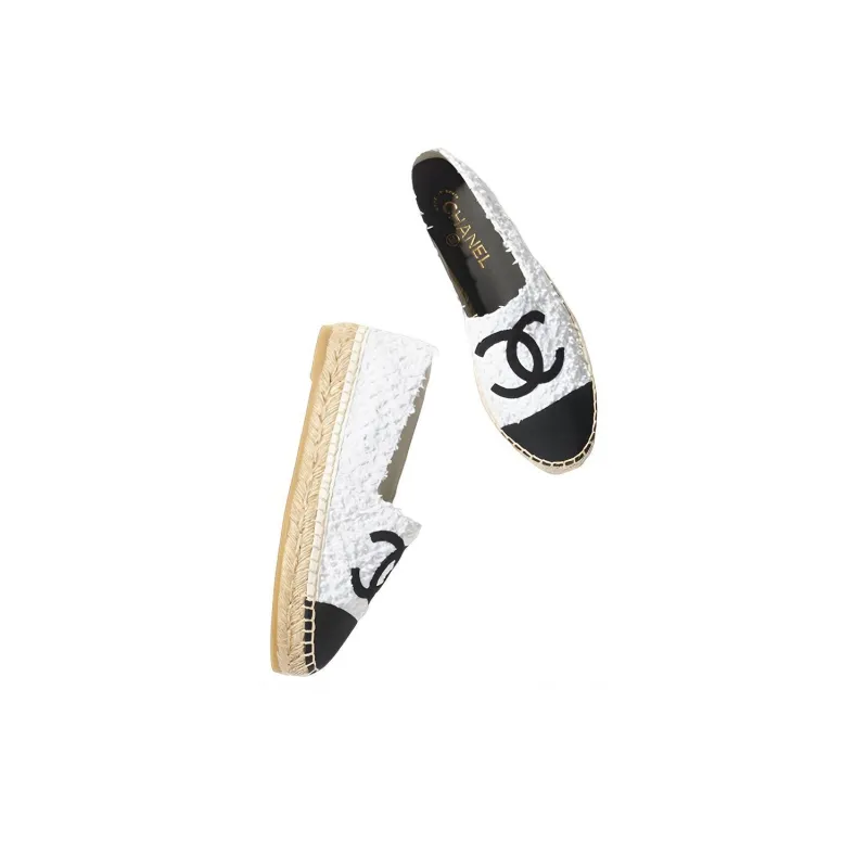 CHANEL Espadrilles Women's White-4