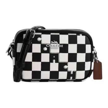 COACH Jamie Canvas With Leather Camera Bag Shoulder Bag Crossbody Bag Mini Women's Black
