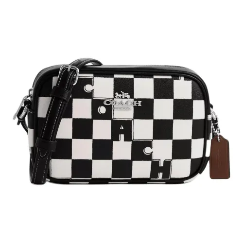 COACH Jamie Canvas With Leather Camera Bag Shoulder Bag Crossbody Bag Mini Women's Black