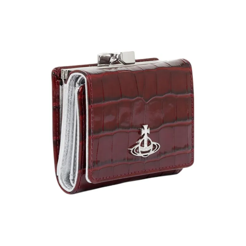 Vivienne Westwood Calfskin Card Holder Wallet Women's Brown-1