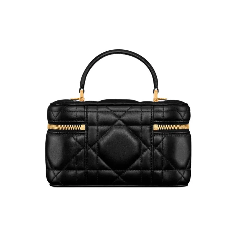 DIOR 30 MontaigneCaro Sheepskin Shoulder Bag, Crossbody Bag, Handbag Mini Unisex Black-3