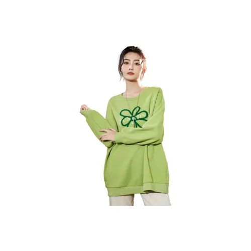 SMEN Sweatshirts Women's Fruit Green