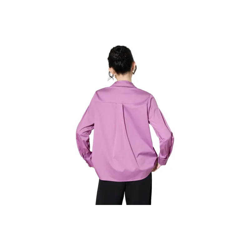 SMEN Shirts Women's Pink Purple-0