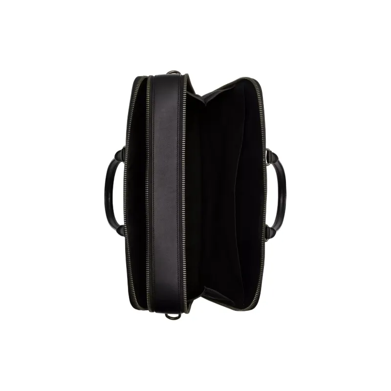 COACH ETHAN Coated Canvas With Smooth Calfskin Briefcase, Shoulder Bag, Crossbody Bag, Handbag Tubas Men's Black-2