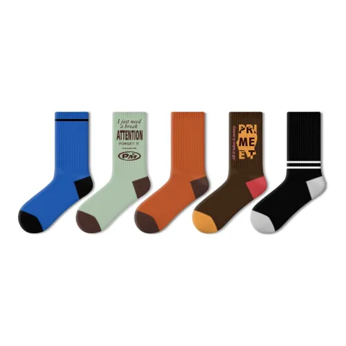 Primeet Men Mid-Calf Socks