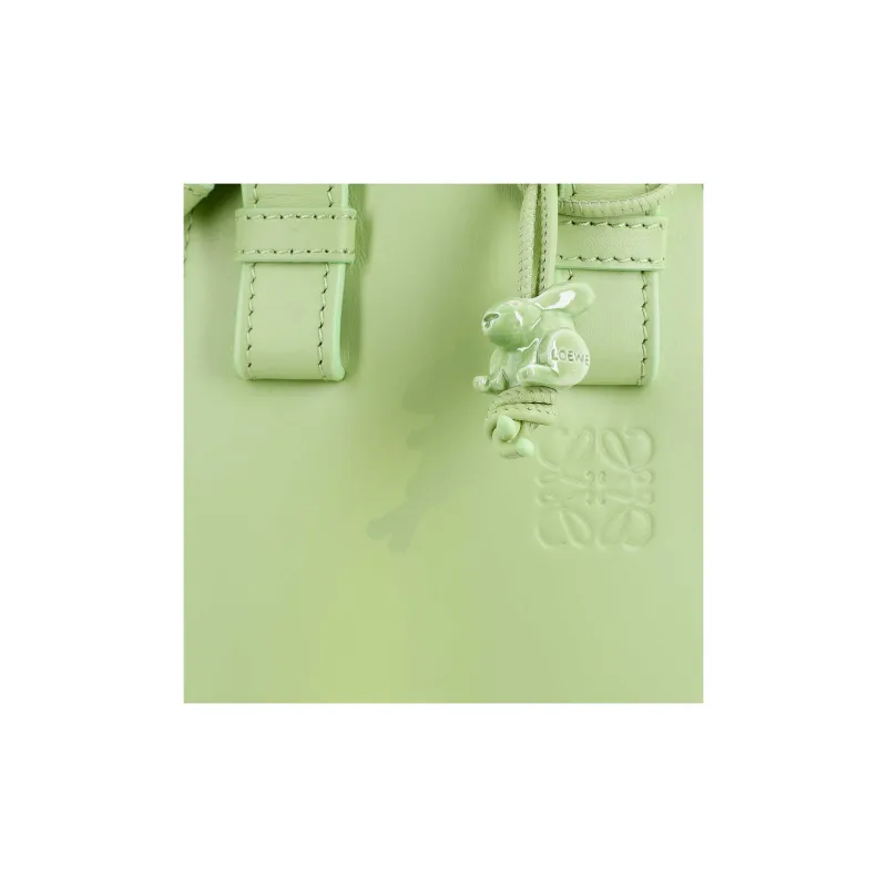 LOEWE Hammock Satin Cow Leather Shoulder Bag, Crossbody Bag, Handbag Regular Women's Okra Glaze Green-8