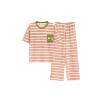 The Story Of The Flower Season Pajama Set Women's Pink