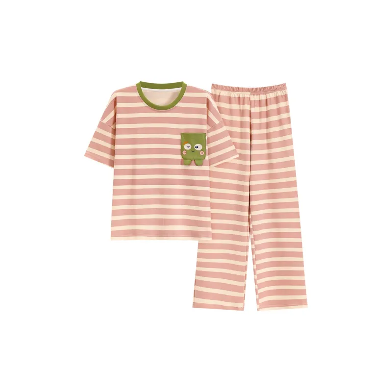 The Story Of The Flower Season Pajama Set Women's Pink-0