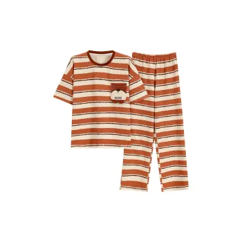 The Story Of The Flower Season Pajama Set Women's Brick Red