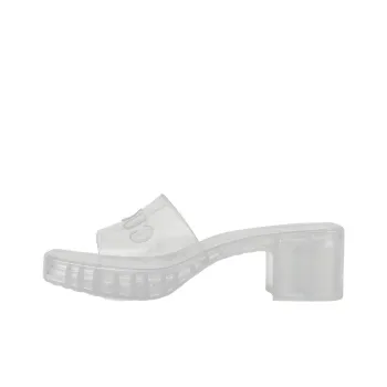 GUCCI 60mm Slide Sandal Clear Rubber Women's