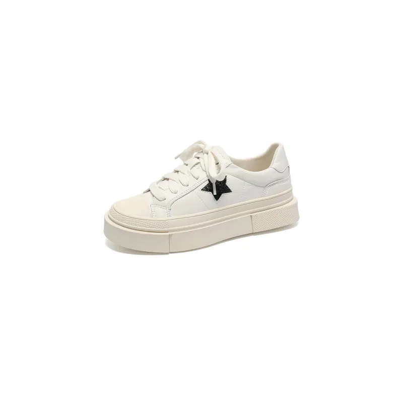 GRACEGIFT Anti-Slip And Wear-Resistant Height Increasing Low-Top Skateboard Shoes Women's-1