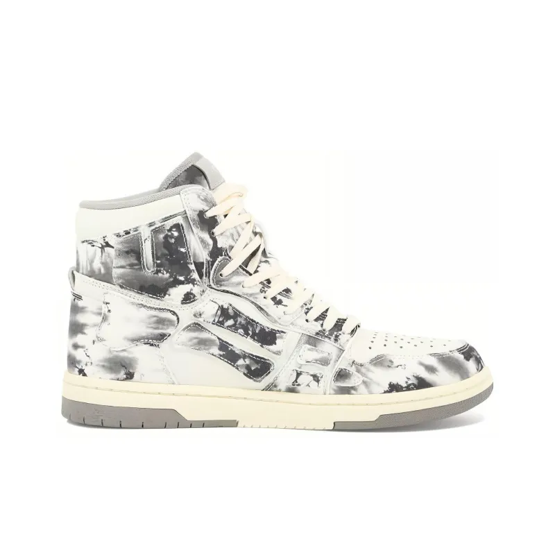 AMIRI High Top Stylish Skateboarding Shoes Men's Black White-1