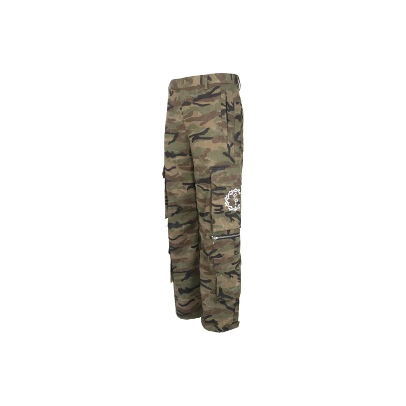 False Perception Cargo Pants Unisex Army Green-1