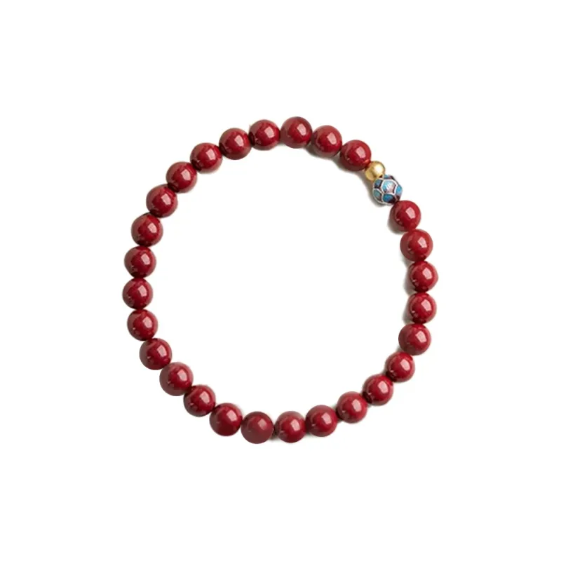 Moon Jewelry Reconstructed Cinnabar Bracelets Women's-0