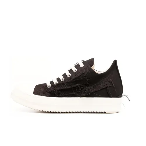 Rick Owens DRKSHDW Skateboard Shoes Women's Low-Top Black