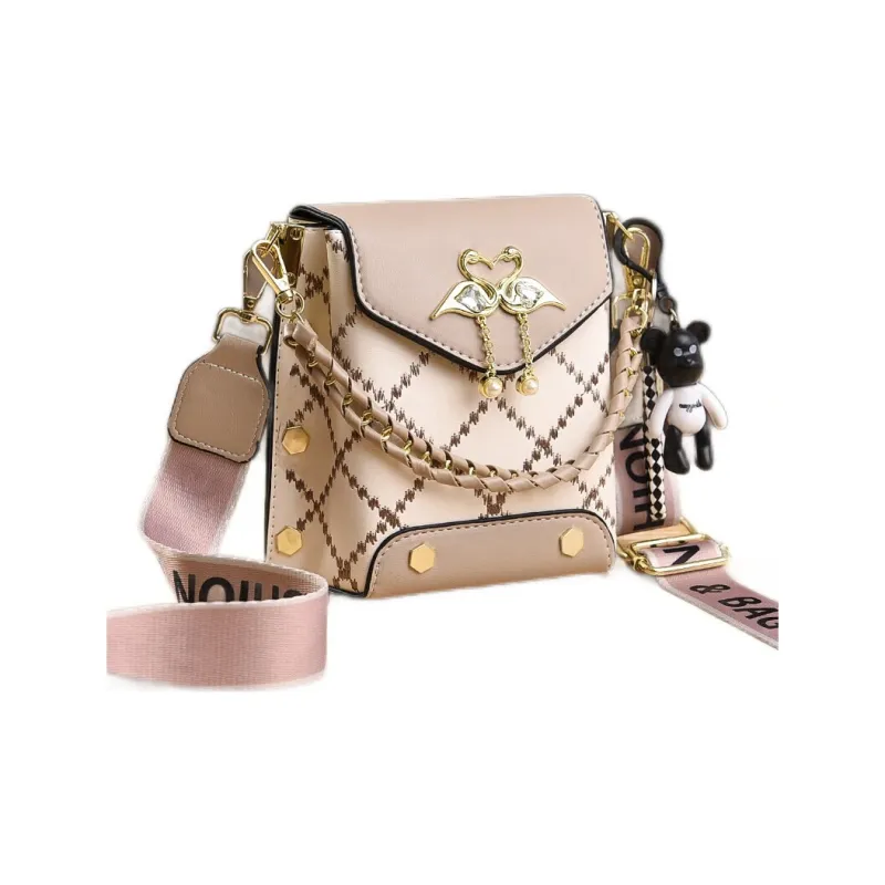 Weymond PU Small Shoulder Bag Crossbody Bag Cell Phone Pouch Regular Women's Green/Pink/White/Black/Khaki-4