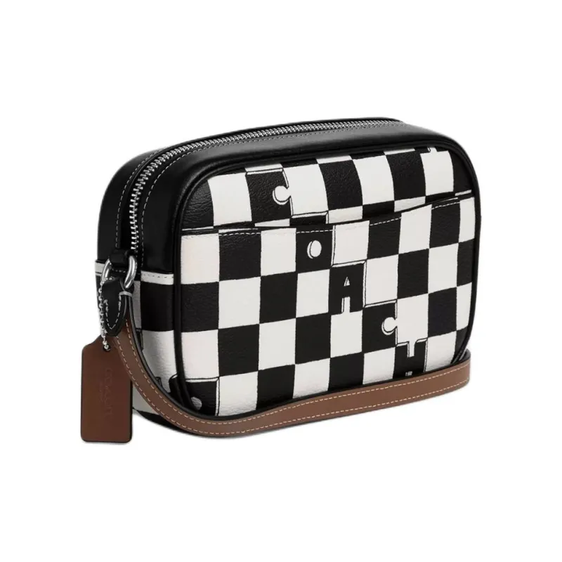 COACH Jamie Canvas With Leather Camera Bag, Shoulder Bag, Crossbody Bag Mini Women's Black-1