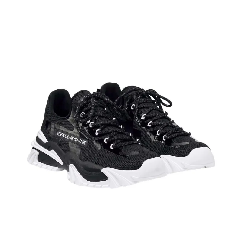 VERSACE JEANS Couture Low Top Casual Shoes Men's Black-5