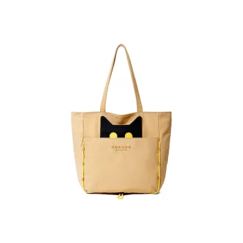 NOXXON Nylon Fabric Tote Shoulder Bag Handbag Regular Women's Khaki