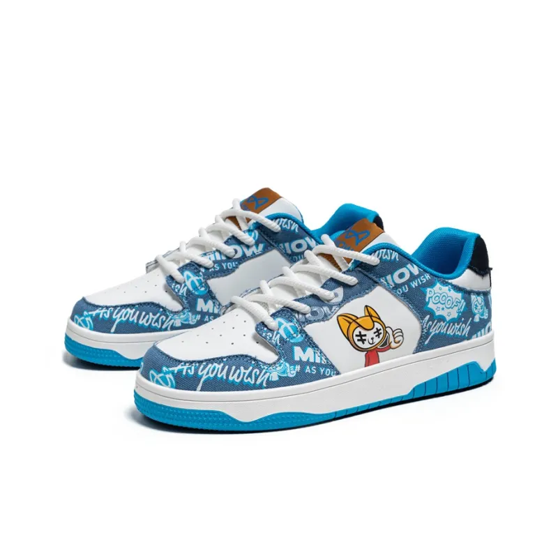MIIOW Trend Party Series Coverage Anti-Slip Wear-Resistant Lightweight Breathable Low-Top Skateboard Shoes Unisex-5