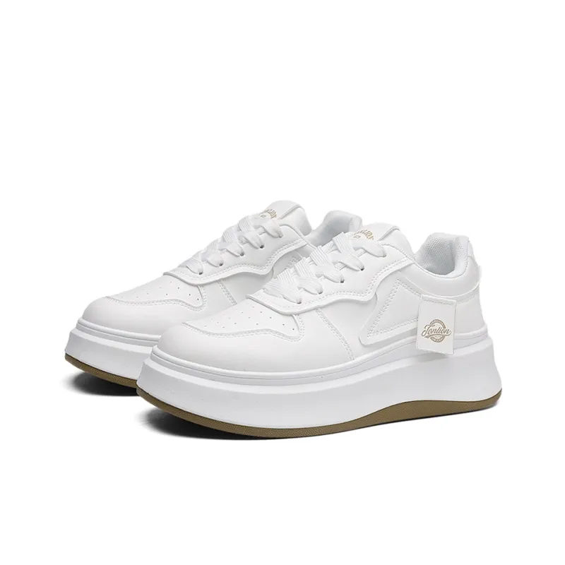 Tonlion Abrasion Resistant Breathable Height Increasing Low Top Stylish Skateboarding Shoes Women's-2