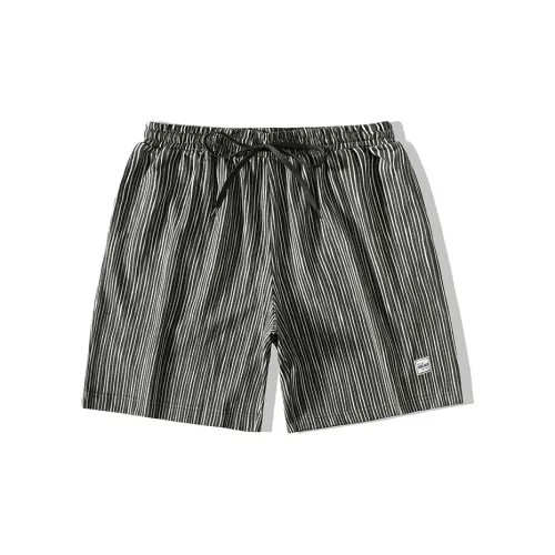 TEKABLU Casual Shorts Men Nostalgic Green