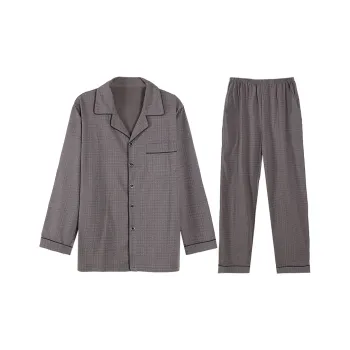 Lan Miao Pajama Set Men's Brown