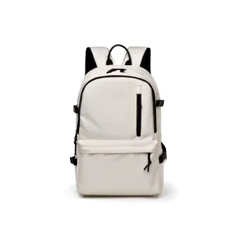 GEERDUN Abrasion Resistant Fabric Backpack Unisex Black/Gray/Blue/Ecru