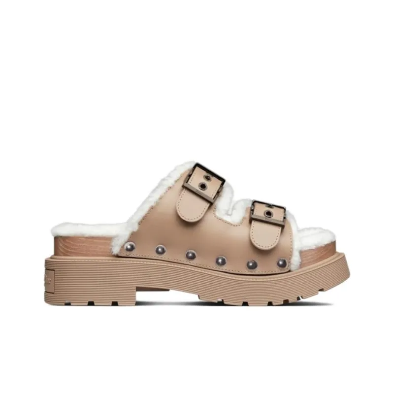 DIOR Diorquake Slide Slippers Women's Light Brown-1