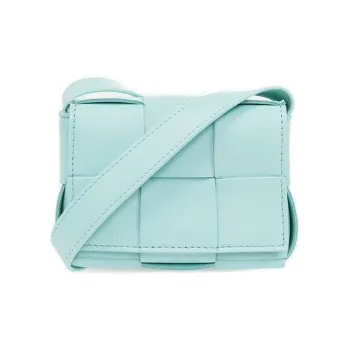 Bottega Veneta CASSETTE Lambskin Tofu Bag Shoulder Bag Crossbody Bag Mini Women's Blue