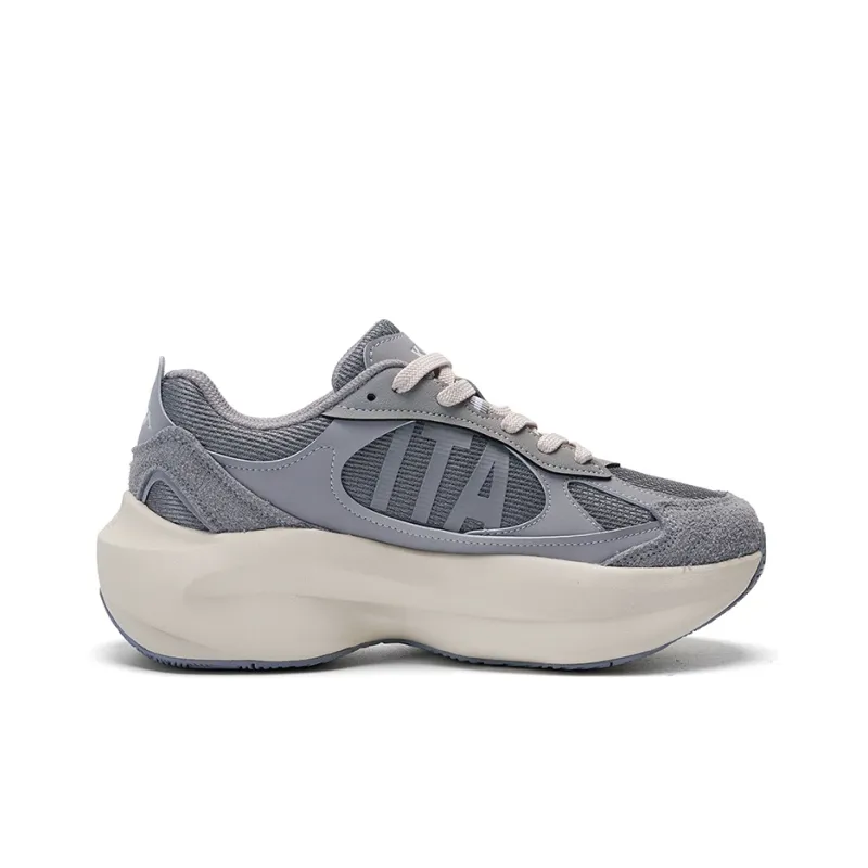 Kappa Slip Resistant And Breathable Low Top Running Shoes Unisex Shark Gray-1