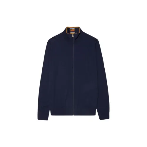 Paul Smith Classic Striped Series Jackets Men Navy Blue