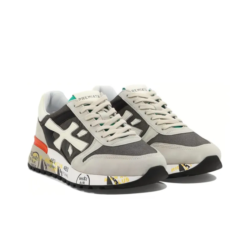 PREMIATA Mick Low-Top Casual Shoes Men's Dark Gray-1
