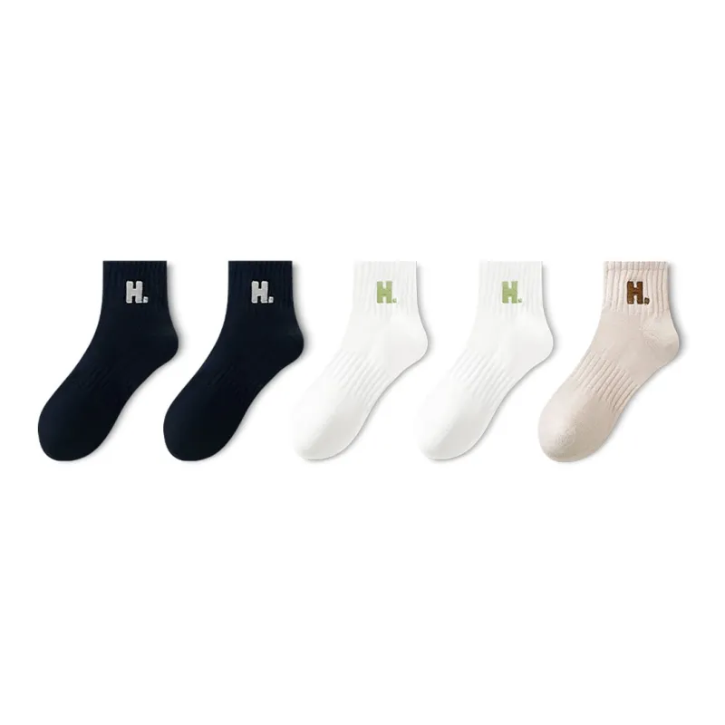 Taste The Color Mid Calf Socks Women's 5 Pack-6