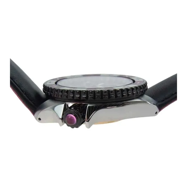 SEIKO Automatic Mechanical Movement Leather Watch Bands Watch Unisex Pink Watch Dial SBSA033-1
