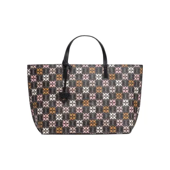 PINKO Cow Leather Tote Bag, Shopping Bag, Handbag Tubas Women's Multicolor