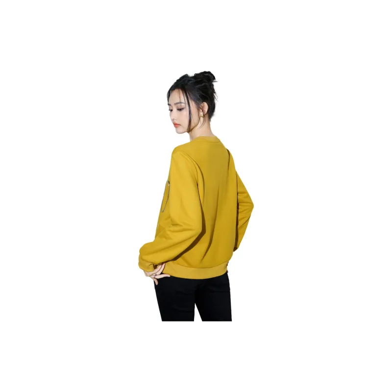 SMEN Sweatshirts Women's Yellow-1
