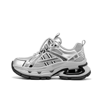 Beau Today Anti-Slip Wear-Resistant Breathable Height Increasing Low-Top Chunky Sneakers Women's
