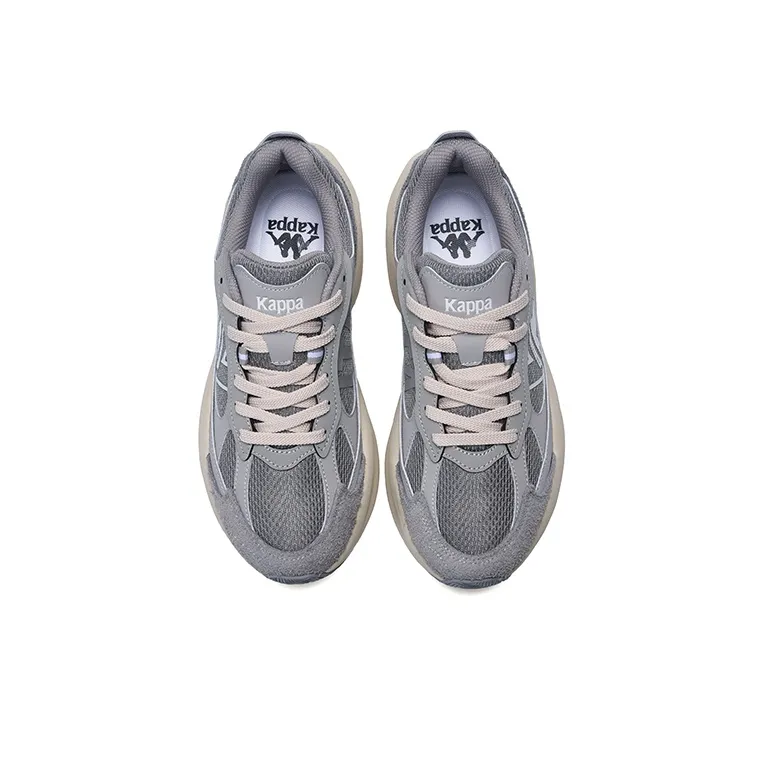 Kappa Slip Resistant And Breathable Low Top Running Shoes Unisex Shark Gray-3