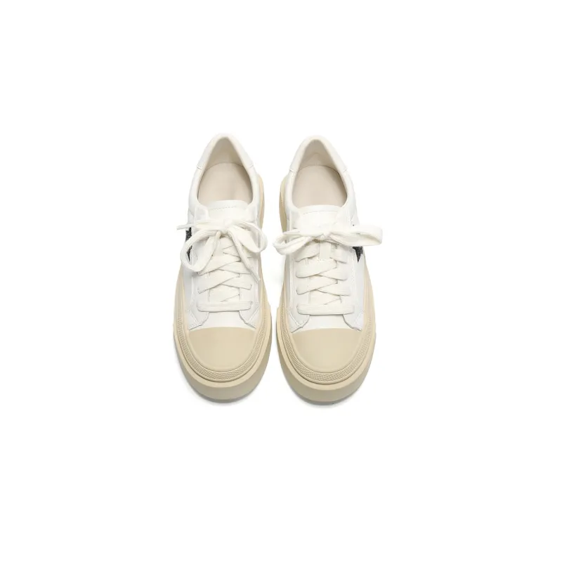 GRACEGIFT Anti-Slip And Wear-Resistant Height Increasing Low-Top Skateboard Shoes Women's-7
