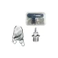 White Backpack+Boxed Steel Turf (Set of 34 Pcs+Nail Pullers)